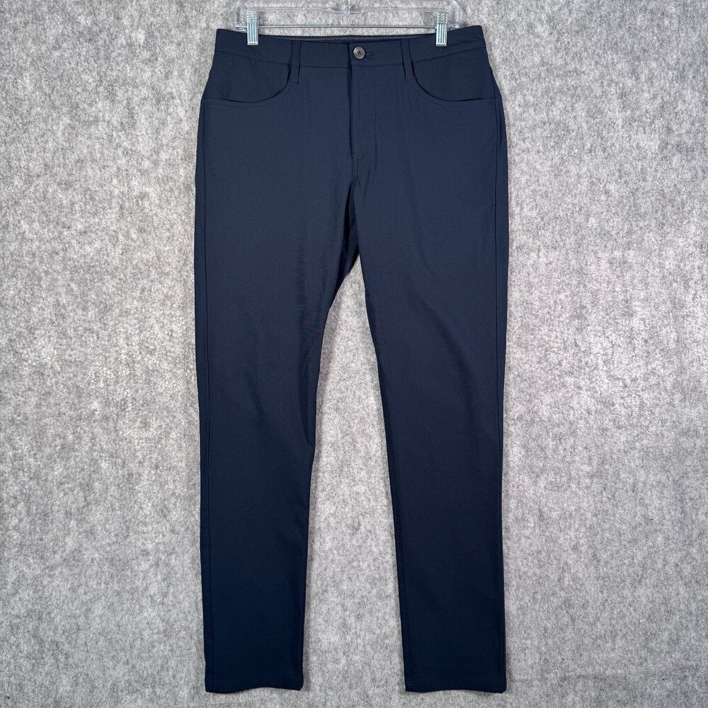 Vuori Meta Pants Mens 32x30 Blue 5 Pocket Chino Performance Slim